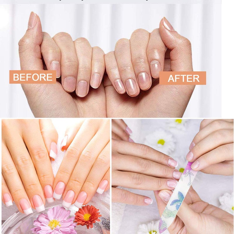 QRWT 5 Pack Glass Nail Files with Case Crystal Glass Fingernail Files Double Sided Glass Nail File Mixed Color Manicure Set for Gentle Nail Care Christmas Gifts Stocking Stuffers for Women - Image 5